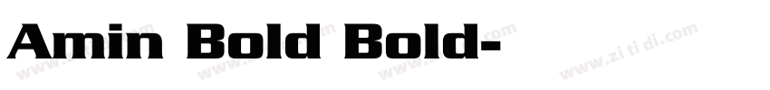 Amin Bold Bold字体转换